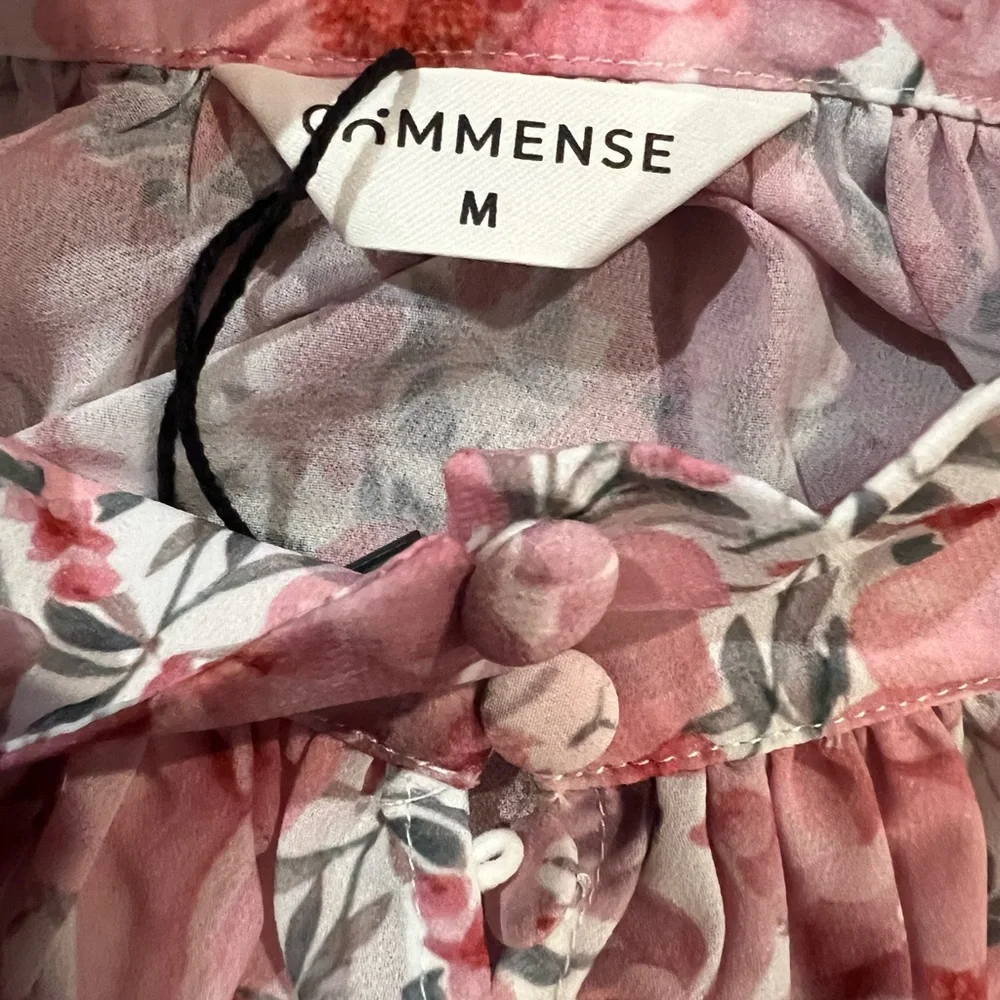 COMMENSE Floral Print Pleated Shorts Set Without Belt COLOR - Pink, NWT - Picture 12 of 12